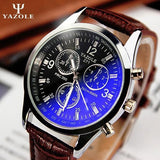 Yazole Men Watch Luxury Brand Watches | Quartz WAtch Fashion Leather Strap | Men's Watch Sports Wristwatch