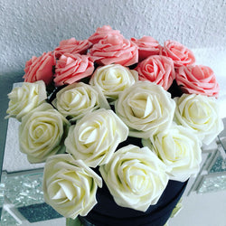 Artificial Rose Flowers | Wedding Bride Bouquet PE Foam  | DIY Home Decor Rose Flowers | 11 Colors 10 pcs 8CM