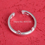 Women Lady Silver Plated Cat Rings | Fashion Kitten Ears Design | Open Party Ring Size 7 For Young Girls | Jewelry Top Quality Gift